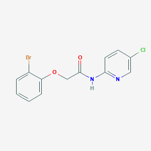 molecular formula C13H10BrClN2O2 B5113547 2-(2-bromophenoxy)-N-(5-chloro-2-pyridinyl)acetamide 
