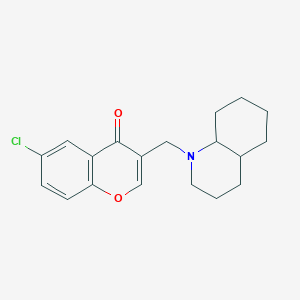molecular formula C19H22ClNO2 B5113558 6-chloro-3-(octahydro-1(2H)-quinolinylmethyl)-4H-chromen-4-one 