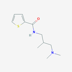 molecular formula C11H18N2OS B5113611 N-[3-(dimethylamino)-2-methylpropyl]-2-thiophenecarboxamide 