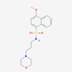B511365 [(4-Methoxynaphthyl)sulfonyl](3-morpholin-4-ylpropyl)amine CAS No. 457960-57-5