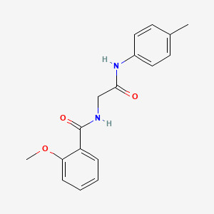 molecular formula C17H18N2O3 B5113651 2-methoxy-N-{2-[(4-methylphenyl)amino]-2-oxoethyl}benzamide 
