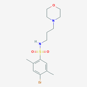 B511367 4-bromo-2,5-dimethyl-N-(3-morpholinopropyl)benzenesulfonamide CAS No. 459175-84-9
