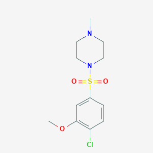 B511368 1-(4-Chloro-3-methoxy-benzenesulfonyl)-4-methyl-piperazine CAS No. 457961-49-8
