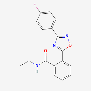 molecular formula C17H14FN3O2 B5113896 N-ethyl-2-[3-(4-fluorophenyl)-1,2,4-oxadiazol-5-yl]benzamide 