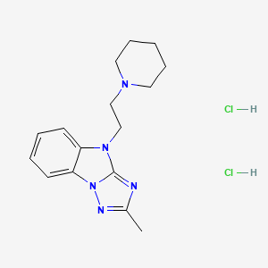 molecular formula C16H23Cl2N5 B5113908 2-methyl-4-[2-(1-piperidinyl)ethyl]-4H-[1,2,4]triazolo[1,5-a]benzimidazole dihydrochloride 