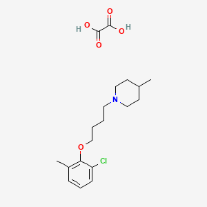 molecular formula C19H28ClNO5 B5113913 1-[4-(2-chloro-6-methylphenoxy)butyl]-4-methylpiperidine oxalate 