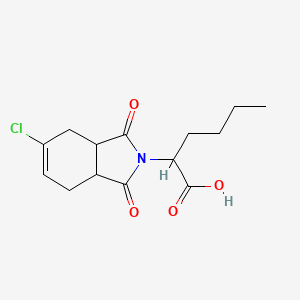 molecular formula C14H18ClNO4 B5113939 2-(5-chloro-1,3-dioxo-1,3,3a,4,7,7a-hexahydro-2H-isoindol-2-yl)hexanoic acid 