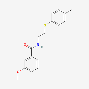 3-methoxy-N-{2-[(4-methylphenyl)thio]ethyl}benzamide