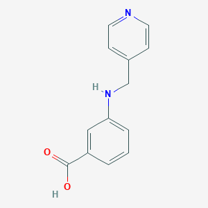 molecular formula C13H12N2O2 B511400 3-[(Pyridin-4-ylmethyl)-amino]-benzoic acid CAS No. 714213-01-1