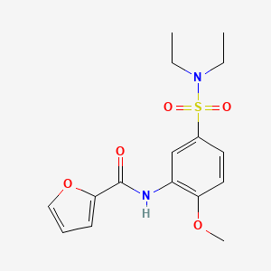 molecular formula C16H20N2O5S B5114004 N-{5-[(diethylamino)sulfonyl]-2-methoxyphenyl}-2-furamide 