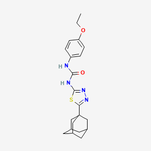molecular formula C21H26N4O2S B5114020 N-[5-(1-adamantyl)-1,3,4-thiadiazol-2-yl]-N'-(4-ethoxyphenyl)urea 
