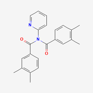 molecular formula C23H22N2O2 B5114043 N-(3,4-dimethylbenzoyl)-3,4-dimethyl-N-2-pyridinylbenzamide 