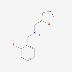 B511409 (2-Fluoro-benzyl)-(tetrahydro-furan-2-ylmethyl)-amine CAS No. 510723-78-1