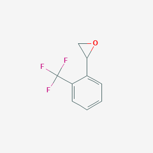 molecular formula C9H7F3O B051141 2-[2-(Trifluoromethyl)phenyl]oxirane CAS No. 111991-15-2