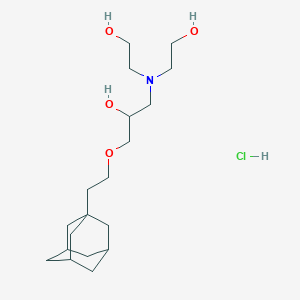 1-[2-(1-adamantyl)ethoxy]-3-[bis(2-hydroxyethyl)amino]-2-propanol hydrochloride