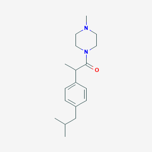 molecular formula C18H28N2O B5114127 1-[2-(4-isobutylphenyl)propanoyl]-4-methylpiperazine 