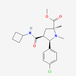 methyl (2S*,4S*,5R*)-5-(4-chlorophenyl)-4-[(cyclobutylamino)carbonyl]-1,2-dimethyl-2-pyrrolidinecarboxylate