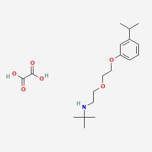 molecular formula C19H31NO6 B5114141 N-{2-[2-(3-isopropylphenoxy)ethoxy]ethyl}-2-methyl-2-propanamine oxalate 