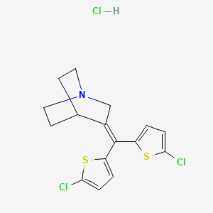 3-[bis(5-chloro-2-thienyl)methylene]quinuclidine hydrochloride