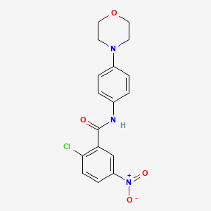 2-chloro-N-[4-(4-morpholinyl)phenyl]-5-nitrobenzamide