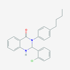 3-(4-butylphenyl)-2-(2-chlorophenyl)-2,3-dihydro-4(1H)-quinazolinone