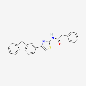 N-[4-(9H-fluoren-2-yl)-1,3-thiazol-2-yl]-2-phenylacetamide