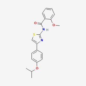 molecular formula C20H20N2O3S B5114257 N-[4-(4-isopropoxyphenyl)-1,3-thiazol-2-yl]-2-methoxybenzamide 