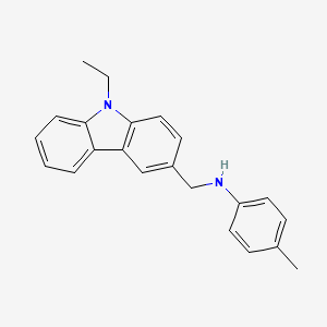 N-[(9-ethyl-9H-carbazol-3-yl)methyl]-4-methylaniline