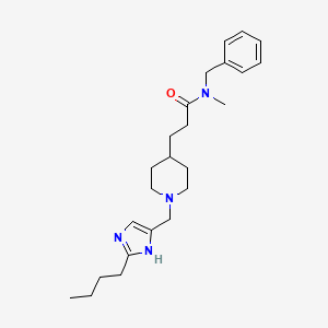 molecular formula C24H36N4O B5114345 N-benzyl-3-{1-[(2-butyl-1H-imidazol-4-yl)methyl]-4-piperidinyl}-N-methylpropanamide 