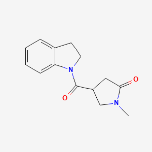 4-(2,3-dihydro-1H-indol-1-ylcarbonyl)-1-methyl-2-pyrrolidinone