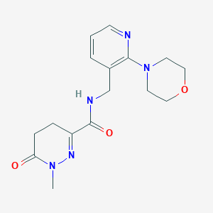 1-methyl-N-{[2-(4-morpholinyl)-3-pyridinyl]methyl}-6-oxo-1,4,5,6-tetrahydro-3-pyridazinecarboxamide