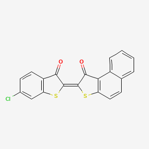 2-(6-chloro-3-oxo-1-benzothien-2(3H)-ylidene)naphtho[2,1-b]thiophen-1(2H)-one