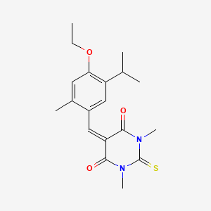 5-(4-ethoxy-5-isopropyl-2-methylbenzylidene)-1,3-dimethyl-2-thioxodihydro-4,6(1H,5H)-pyrimidinedione