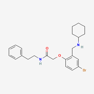 2-{4-bromo-2-[(cyclohexylamino)methyl]phenoxy}-N-(2-phenylethyl)acetamide