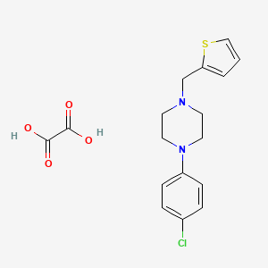 1-(4-chlorophenyl)-4-(2-thienylmethyl)piperazine oxalate