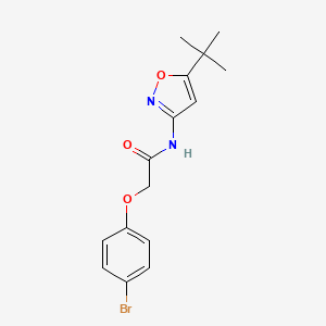 2-(4-bromophenoxy)-N-(5-tert-butyl-3-isoxazolyl)acetamide