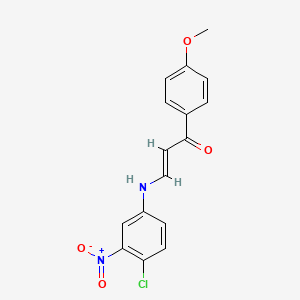 3-[(4-chloro-3-nitrophenyl)amino]-1-(4-methoxyphenyl)-2-propen-1-one