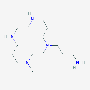 molecular formula C14H33N5 B051145 1-(3-Aminopropyl)-4-methyl-1,4,8,11-tetraazacyclotetradecane CAS No. 111479-37-9
