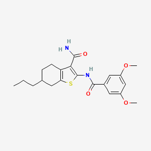 2-[(3,5-dimethoxybenzoyl)amino]-6-propyl-4,5,6,7-tetrahydro-1-benzothiophene-3-carboxamide