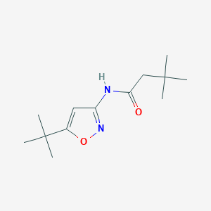 molecular formula C13H22N2O2 B5114542 N-(5-tert-butyl-3-isoxazolyl)-3,3-dimethylbutanamide 