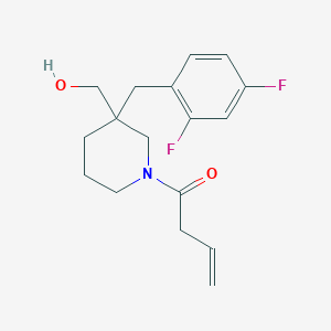 [1-(3-butenoyl)-3-(2,4-difluorobenzyl)-3-piperidinyl]methanol