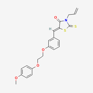 3-allyl-5-{3-[2-(4-methoxyphenoxy)ethoxy]benzylidene}-2-thioxo-1,3-thiazolidin-4-one