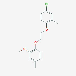 molecular formula C17H19ClO3 B5114663 4-chloro-1-[2-(2-methoxy-4-methylphenoxy)ethoxy]-2-methylbenzene 