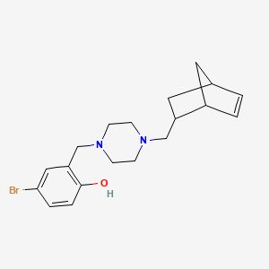 molecular formula C19H25BrN2O B5114683 2-{[4-(bicyclo[2.2.1]hept-5-en-2-ylmethyl)-1-piperazinyl]methyl}-4-bromophenol 