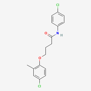 4-(4-chloro-2-methylphenoxy)-N-(4-chlorophenyl)butanamide