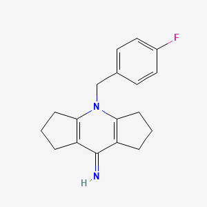 4-(4-fluorobenzyl)-2,3,4,5,6,7-hexahydrodicyclopenta[b,e]pyridin-8(1H)-imine