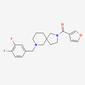 7-(3,4-difluorobenzyl)-2-(3-furoyl)-2,7-diazaspiro[4.5]decane