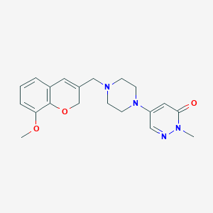 molecular formula C20H24N4O3 B5114703 5-{4-[(8-methoxy-2H-chromen-3-yl)methyl]-1-piperazinyl}-2-methyl-3(2H)-pyridazinone 