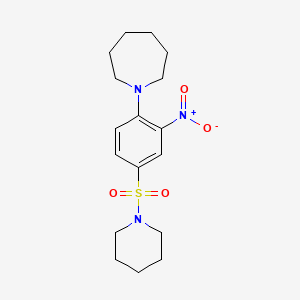 1-[2-nitro-4-(1-piperidinylsulfonyl)phenyl]azepane