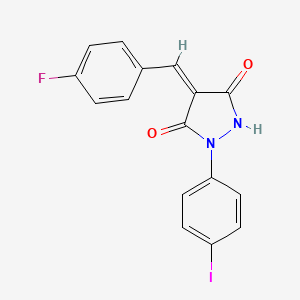 4-(4-fluorobenzylidene)-1-(4-iodophenyl)-3,5-pyrazolidinedione